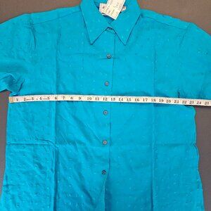 Vintage Just Class Blue Button Down Shirt